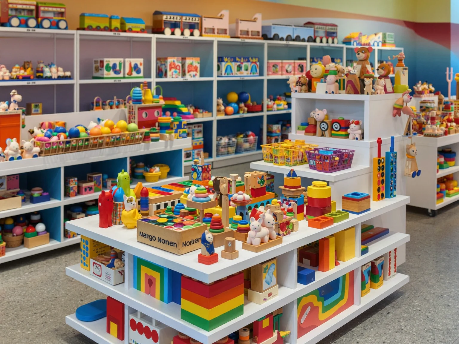 Illustration: Kinderzimmer-Szene mit verschiedenen Spielideen